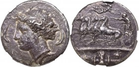 Greece, Sicily, Decadrachm, Syracuse - very rare NGC Ch XF