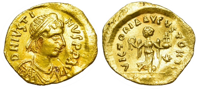 Byzantine coinage, Justinian, Tremisis, Constantinople
Bizancjum, Justynian, Tr...