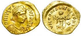 Byzantine coinage, Justinian, Tremisis, Constantinople