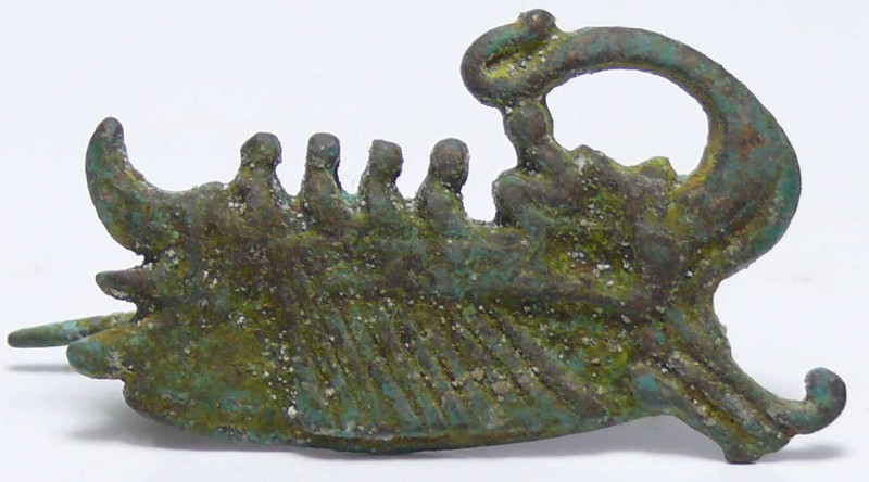 Romain - Fibule en bronze - 100 / 400 ap. J.-C.
Belle fibule en bronze représen...