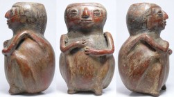 Précolombien - Colombie - Civilisation Narino - Région de Pasto - Vase anthropomorphique en terre cuite - 400 av. / 1500 ap. J.-C.
Beau vase anthropo...