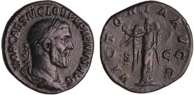 Pupien - Sesterce (238, Rome) - La Victoire
A/ IMP CAES M CLOD PVPIENS AVG Buste lauré et drapé à droite. 
R/ VICTORIA AVGG // SC La Victoire à gauc...