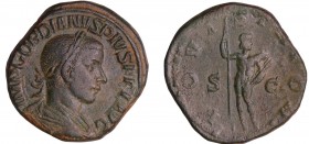 Gordien III - Sesterce (241-243, Rome) - Jupiter
A/ IMP GORDIANVS PIVS FEL AVG Buste lauré et drapé à droite. 
R/ IOVIS STATOR - SC. Jupiter debout,...