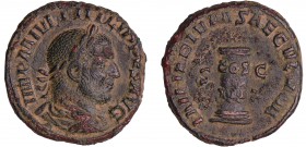 Philippe 1er - Sesterce (248, Rome)
A/ IMP M IVL PHILIPPVS AVG Buste lauré et drapé à droite. 
R/ MILIARIVM SAECVLVM SC dans le champ. Cippe sur leq...