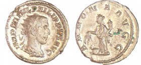 Philippe 1er - Antoninien (245-247, Rome) - L'Abondance
A/ IMP M IVL PHILIPPVS AVG Buste radié à droite. 
R/ ANNONA AVGG. L'Abondance debout à gauch...