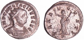Tacite - Aurélianus (275-276, Lyon) - La Paix
A/ IMP C M CL TACITVS AVG. Buste radié et lauré à droite. 
R/ PAX AVGVSTI // P. La Paix debout à gauch...