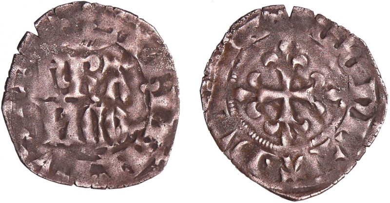 Philippe VI (1328-1350) - Double Parisis - 3ème type - 1ère émission (27 avril 1...