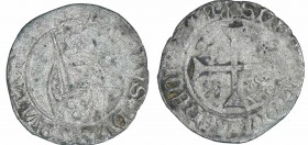 Aquitaine - Charles de France - Double hardi (Bordeaux)
Charles de France (1468 - 1474) A/ *KAROLVS DVX. AQVITAnIE. Buste couronné de face, une épée ...