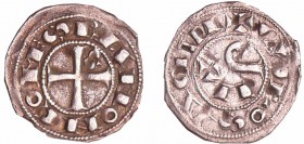 Languedoc - Toulouse - Raymond VII - Obole
Raymond V, VI, VII (1148-1249). A/ TOLOSA CIVI. Dans le champ, PAS, le P en forme de crosse. 
R/ RAMON CO...