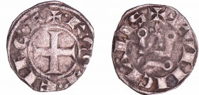 Provence - Charles 1er d'Anjou - Denier tournois (Tarascon)
Charles 1er (1245-1285). Atelier de Tarascon. A/ + K' CO P:F.RE.F Croix.
R/ PVINCIALIS. ...