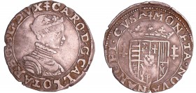Lorraine - Duché de Lorraine - Charles III - Quart de teston au buste juvénile (Nancy)
Charles III le grand duc (1545-1608). A/ (croix de Lorraine) C...