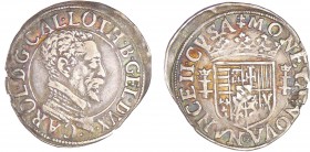 Lorraine - Duché de Lorraine - Charles III - Quart de teston au buste vieux et au col plat (Nancy)
Charles III le grand duc (1545-1608). A/ + CAROL D...
