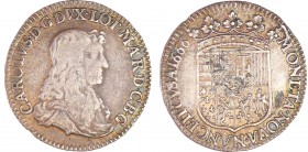 Lorraine - Duché de Lorraine - Charles IV - Demi-teston 1666 (Nancy)
Charles IV (1625-1675). A/ CARLVS D G DVX LOT MAR D C B G. Buste nu à droite. 
...