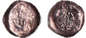 Lorraine - Evêché de Metz - Conrad de Scharfeneck - Denier
Conrad de Scharfeneck (1212-1224). A/ CONRADVS. Buste à gauche.
R/ METENSIS. Main sur une...