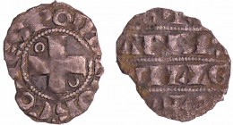 Picardie - Comté de Ponthieu - Jean II de Nesle - Obole
Jean II de Nesle (1251-1279). A/ + Ioh COMES PONTI Croix cantonnée de deux annelets.
R/ oXo ...
