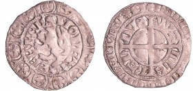 Cambrésis - Seigneurie de Serain - Waleran II - Gros au lion
Waleran II (1304-1353-1364-1366). A/ + CVVALLERANDVS Croix coupant la légende.
R/ MONET...