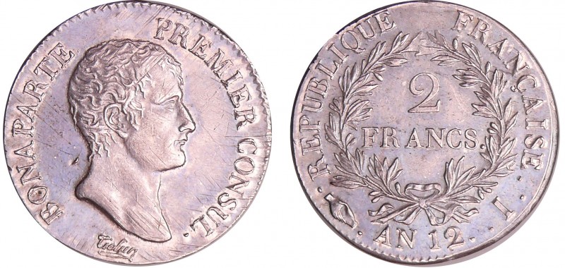 Consulat (1799-1804) - 2 francs An 12 I (Limoges)
SUP
Ga.494-F.250
Ar ; 9.97 ...