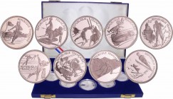 Cinquième république (1959- ) - Coffret Jeux olympique d'Albertville 1992 9 monnaies
FDC
