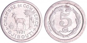 Djibouti - 5 centimes 1921
SPL
Lecompte.91
Al ; 0.86 gr ; 19 mm