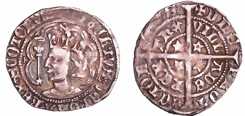 Ecosse - Robert II (1371-1390) - Halfgroat (Perth)
TTB
Spink.5142
Ar ; 1.83 g...