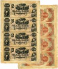 United States - Obsolete currency - Louisiana (New Orleans), Canal bank - Planche de 4 billets de 100 dollars 18-- série A-B-C-D
VF
N.331
