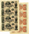 United States - Obsolete currency - Louisiana (New Orleans), Canal bank - Planche de 4 billets de 20 dollars 18-- série A-B-C-D
XF
N.281