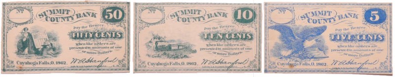 United States - Obsolete currency - Ohio, Summit County Bank, Cayahoga Falls - L...