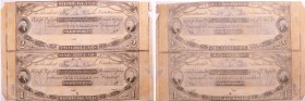 United States - Obsolete currency - Rhode Island (Newport), New England Commercial Bank - planche de 1 et 2 dollars 18--
VF