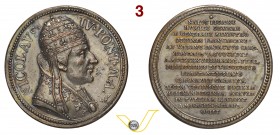 NICCOLO’ IV 
 1288/1292 MEDAGLIA DI RESTITUZIONE commemorante il Pontefice (XVIII secolo Lauffer) – D/NICOLAVS IV PONT MAX busto del Pontefice volto a...