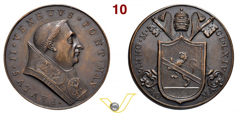 PAOLO II 1464/1471 1464 ANNO I MEDAGLIA DI RESTITUZIONE per l’elezione al pontif...