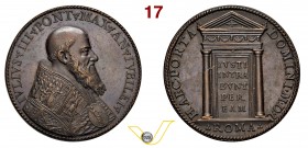 GIULIO III 1550/1555 1550 ANNO I RICONIO SUCCESSIVO per l’Anno Santo del 1550 (XIX secolo Mazio) – D/ nel giro IVLIVS III PONT MAX AN IVBILAEI busto d...