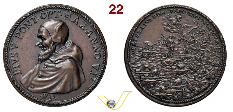 PIO V 1566/1572 1571 ANNO VI RICONIO SUCCESSIVO per la battaglia di Lepanto (XIX...