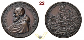 PIO V 1566/1572 1571 ANNO VI RICONIO SUCCESSIVO per la battaglia di Lepanto (XIX secolo Mazio) – D/ nel giro PIVS V PONT OPT MAX ANNO VI busto del Pon...