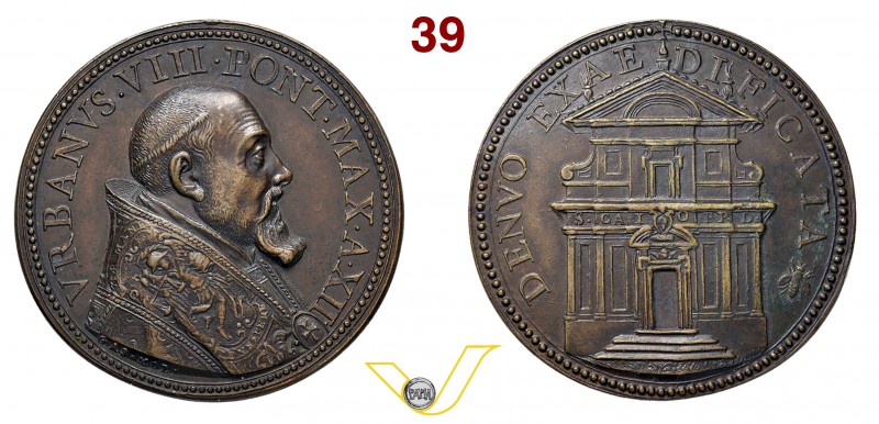 URBANO VIII 1623/1644 1635 ANNO XII RICONIO SUCCESSIVO per i restauri della chie...