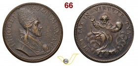 INNOCENZO X 1644/1655 1650 ANNO VI per la pace di Westfalia – D/ nel giro INNOCEN X PON MAX A VI busto del Pontefice volto a destra,in basso GM – R/ n...