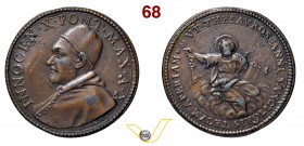 INNOCENZO X 1644/1655 1654 ANNO X per l’indizione dell’Anno Santo – D/ nel giro INNOCEN X PONT MAX A X busto del Pontefice volto a sinistra,in basso G...