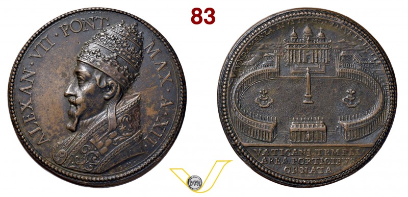 ALESSANDRO VII 1655/1667 1666 ANNO XII RICONIO SUCCESSIVO per il completamento d...