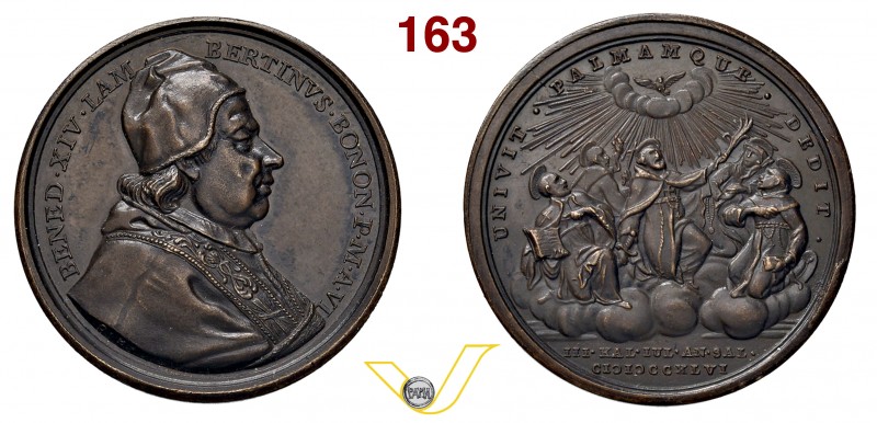 BENEDETTO XIV 1740/1758 1746 ANNO VI per le canonizzazioni del 1746 – D/ nel gir...