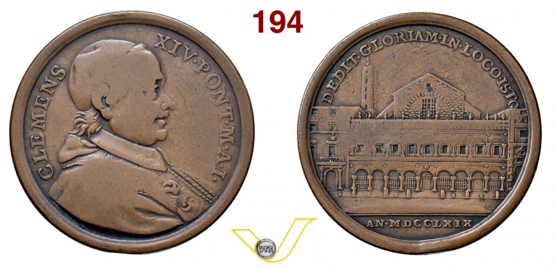 CLEMENTE XIV 1769/1774 1769 ANNO I per la basilica ed il convento della basilica...