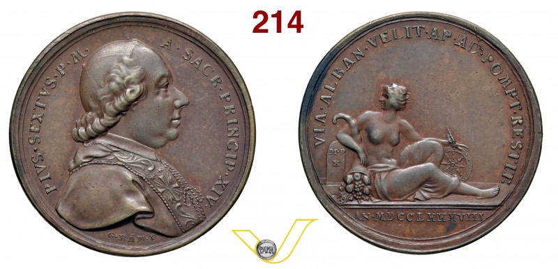 PIO VI 1775/1799 1788 ANNO XIV per il ripristino della percorribilità della Via ...