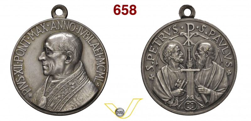 PIO XII 1939/1958 1950 ANNO XII per il venticinquesimo Anno Santo – D/ nel giro ...