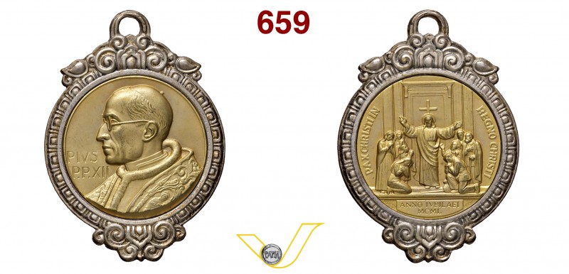 PIO XII 1939/1958 1950 ANNO XII per il venticinquesimo Anno Santo – D/ nel giro ...