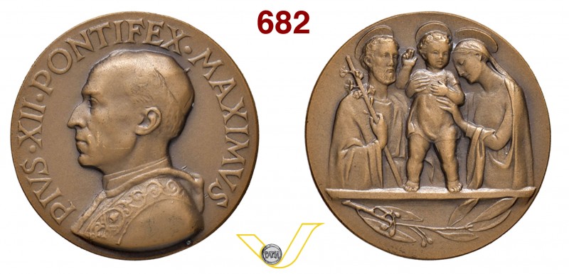 PIO XII 1939/1958 SENZA DATA medaglia di ‘NOZZE’ – D/ nel giro PIVS XII PONTIFEX...