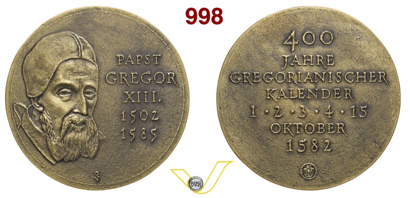 GREGORIO XIII 1572/1585 POSTUMA 1982 per il quarto centenario del Calendario Gre...