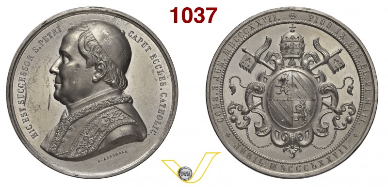 PIO IX 1846/1878 1877 ANNO XXXI (03/06/1877) per il Giubileo episcopale del Pont...