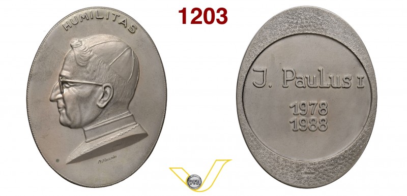 GIOVANNI PAOLO I 1978 POSTUMA 1988 per il decimo anniversario del pontificato di...