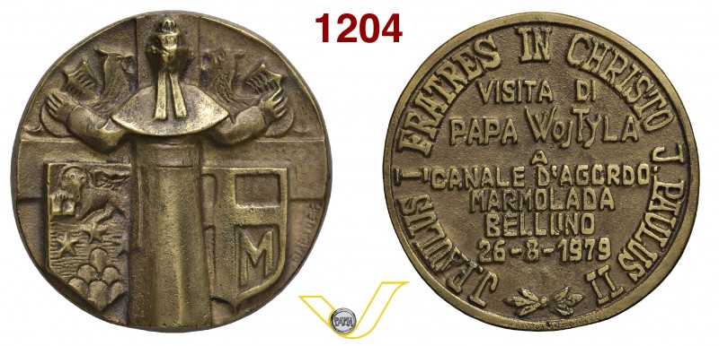 GIOVANNI PAOLO II 1978/2005 1979 ANNO I (26/08/1979) per la visita del Pontefice...