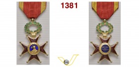 GREGORIO XVI 1831/1846 1831 ANNO I (01/09/1831) Medaglia Decorazione Croce da Cavaliere di tipo civile dell’Ordine Equestre di San Gregorio Magno (emi...