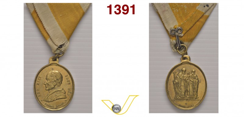 LEONE XIII 1878/1903 1881 ANNO IV per l’Enciclica ‘Grande Munus’ per l’esaltazio...