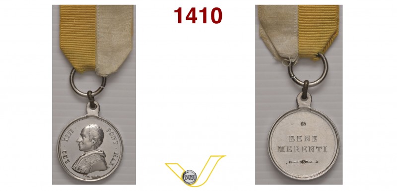 LEONE XIII 1878/1903 SENZA DATA medaglia BENE MERENTI emessa dalla Santa Sede – ...